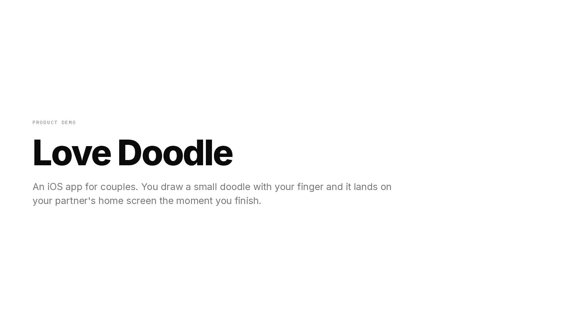 Love Doodle case study — page 1 of 5