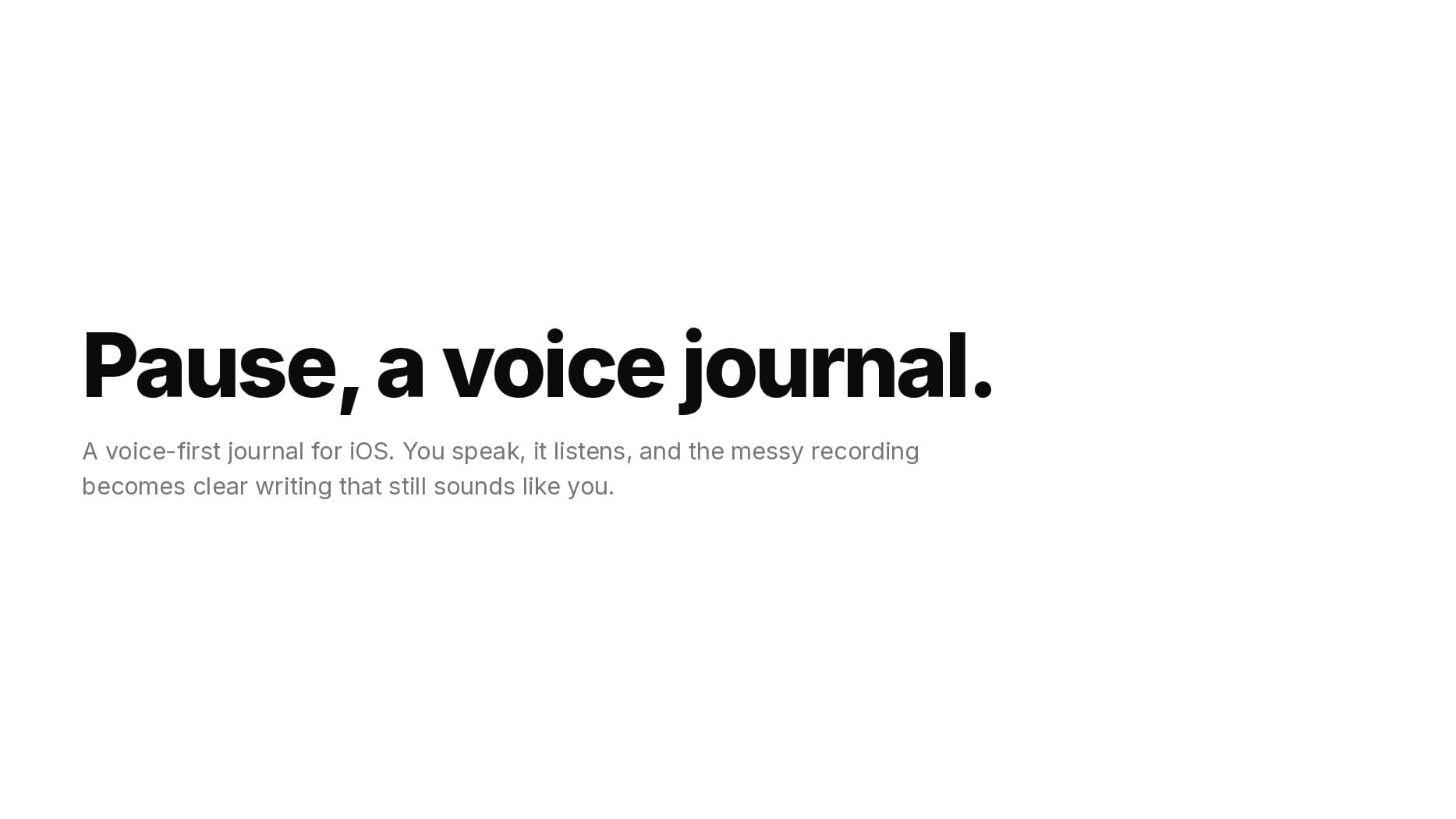 Pause case study — page 1 of 5