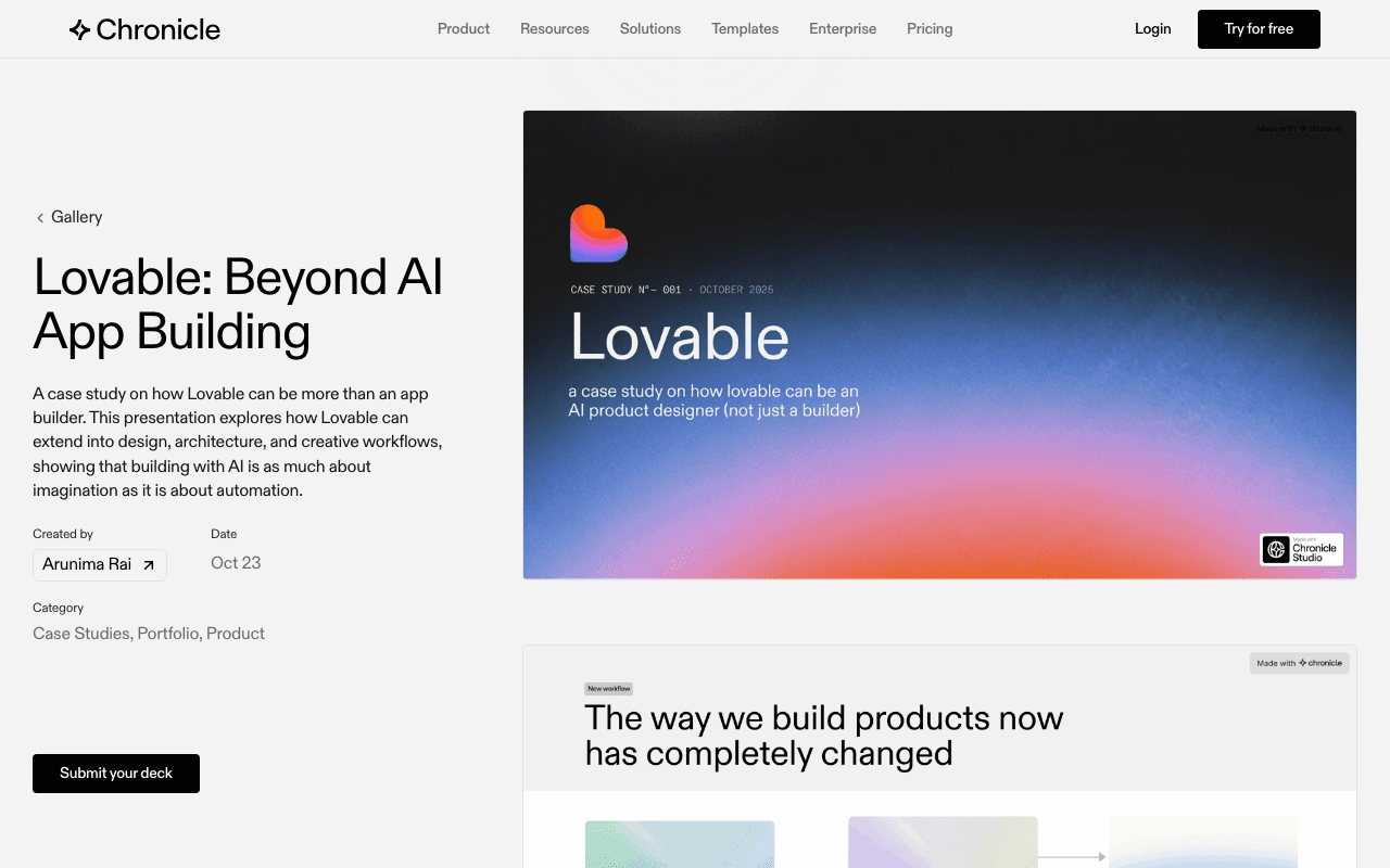 The Lovable case study published on Chronicle